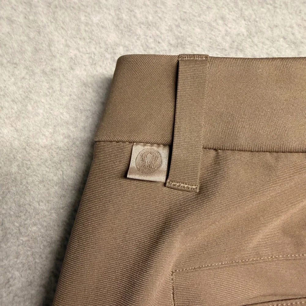 Lululemon Commission Slim-Fit Pant 34 Tan Khaki Warpstreme Chino Dress Casual